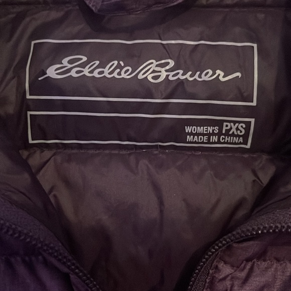 Eddie Bauer PURPLE Down Jacket Petite XS, EUC - Picture 3 of 4